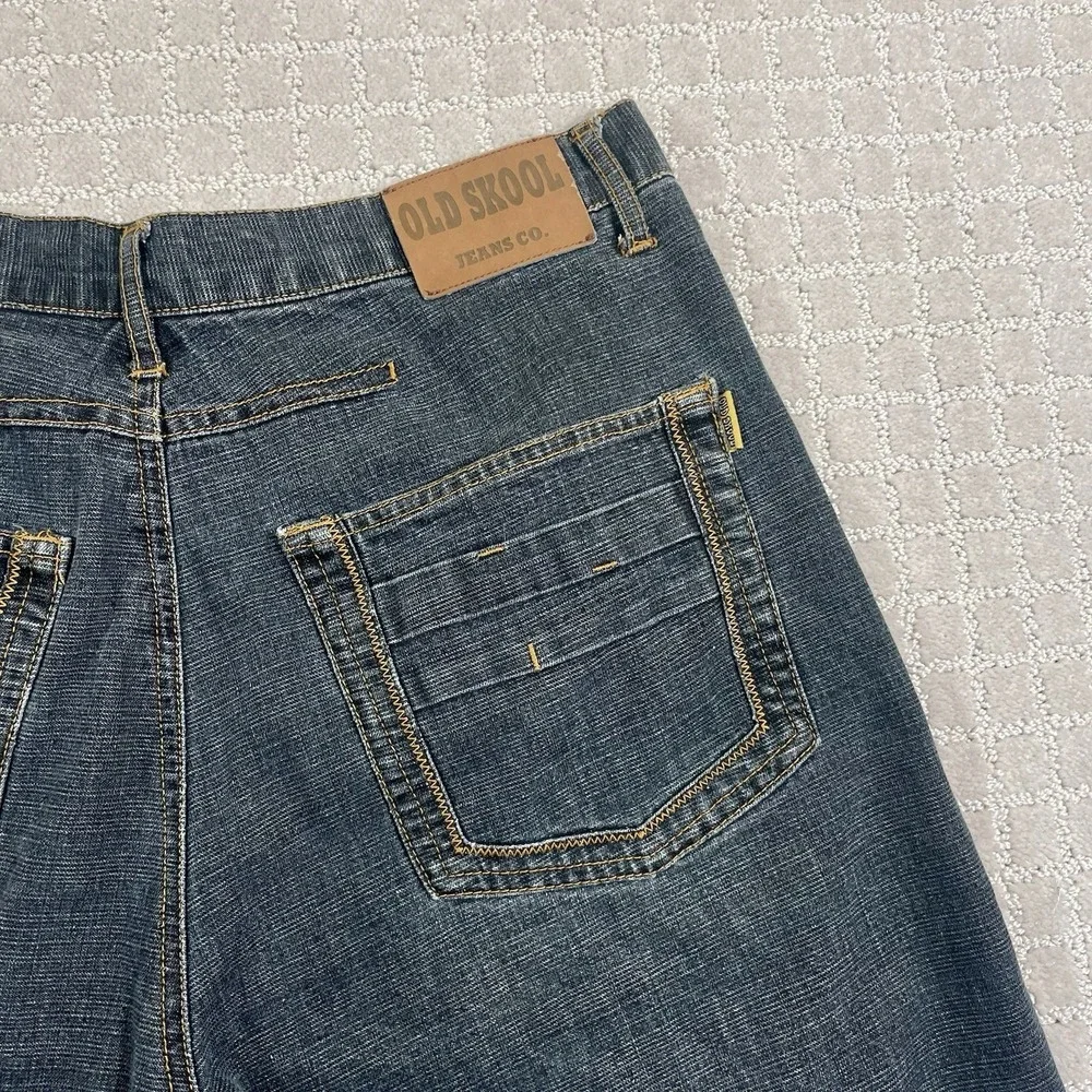 Old Skool Y2K Denim Jean Shorts Mens‎ 36 Skater Southpole JNCO Jorts
